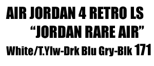 Air Jordan 4 Retro LS RARE AIR 171