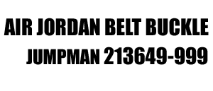 Jordan "Jumpman Buckle" 999