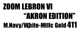 Zoom LeBron VI " Akron Edition " 411