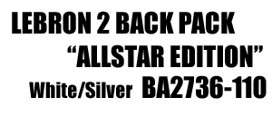 LeBron II BackPack "AllStar Edition" 110
