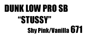 Dunk Low Pro SB Stussy