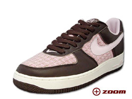 brown and pink air force 1